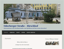 Tablet Screenshot of oderberger.org